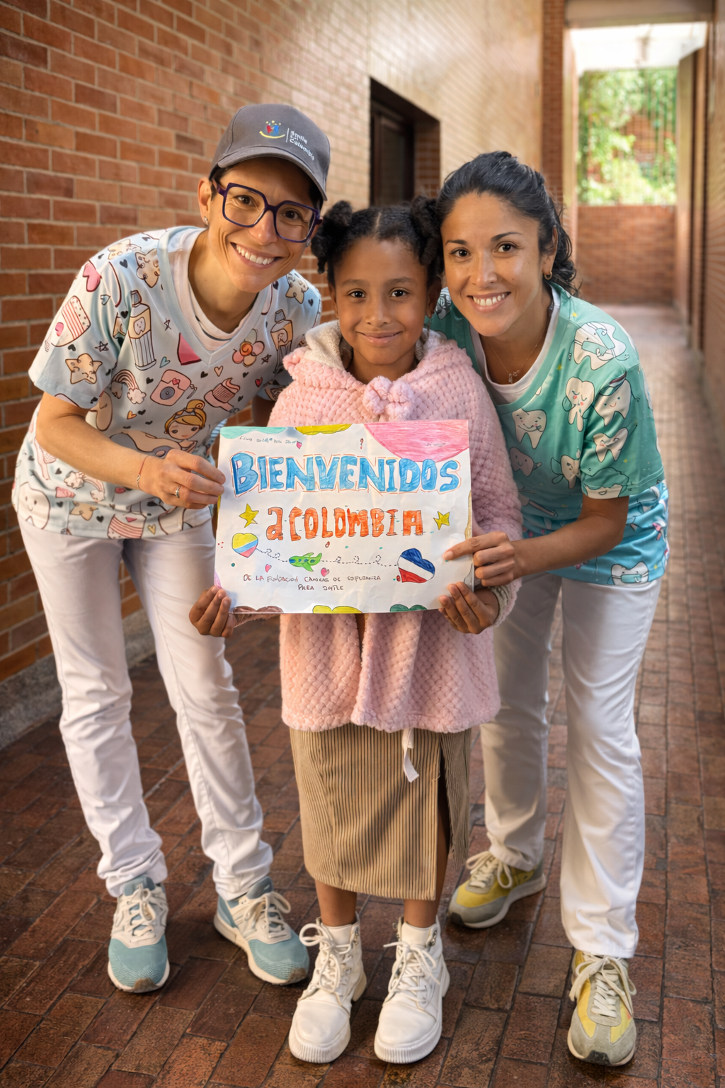 Enfant colombien souriant lors d'une mission Smile en Colombia